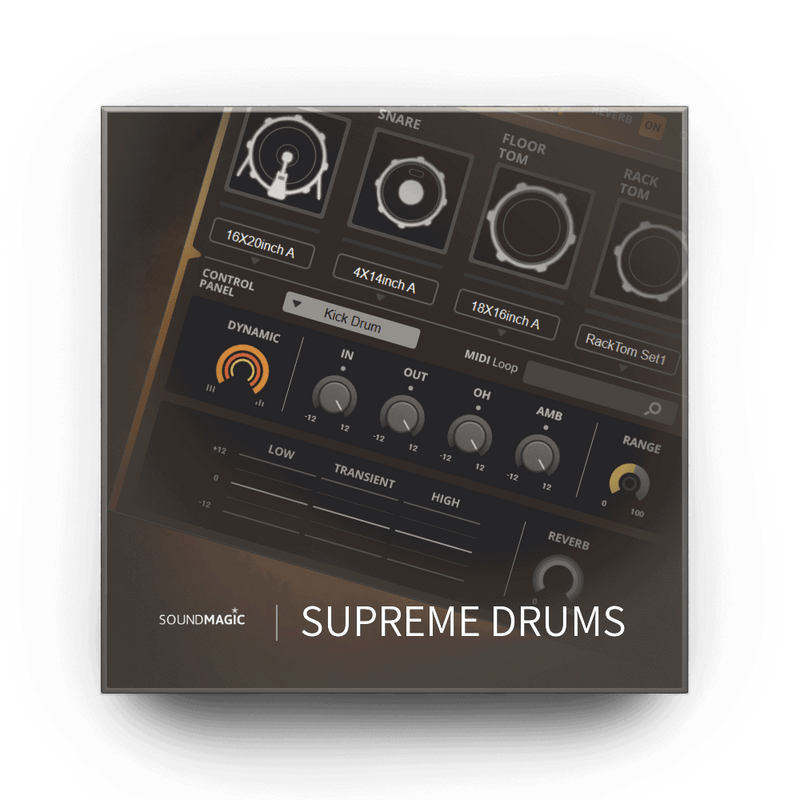 Sound Magic Co. Ltd. Supreme Drums Orange