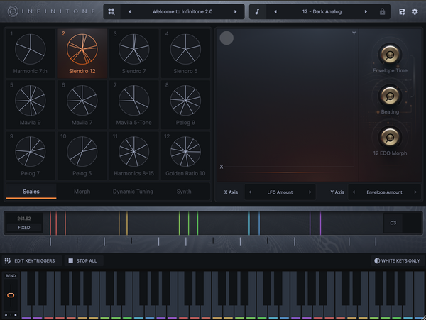 Infinitone 2 Revolutionary Dynamic Microtuning Software Synth