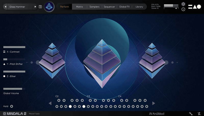 MNTRA Instruments Pyramids Virtual Instrument
