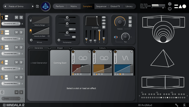 MNTRA Instruments Pyramids Virtual Instrument