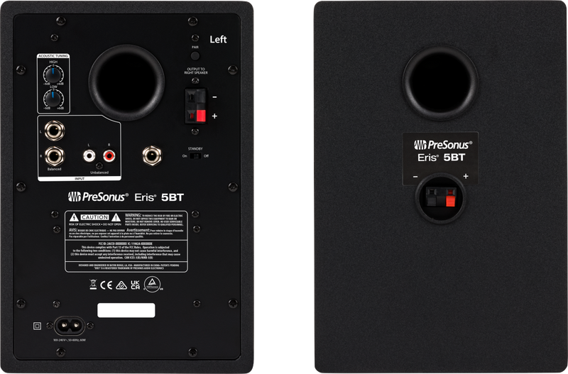 Presonus Eris 5BT 2nd Gen. Active Studio Monitors (Pair) with Bluetooth