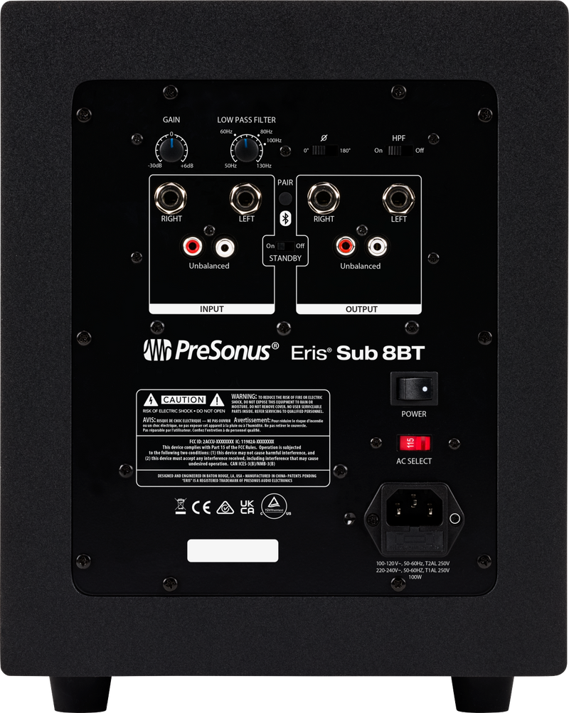 Presonus Eris Sub 8BT 2nd Gen. Active Subwoofer with Bluetooth