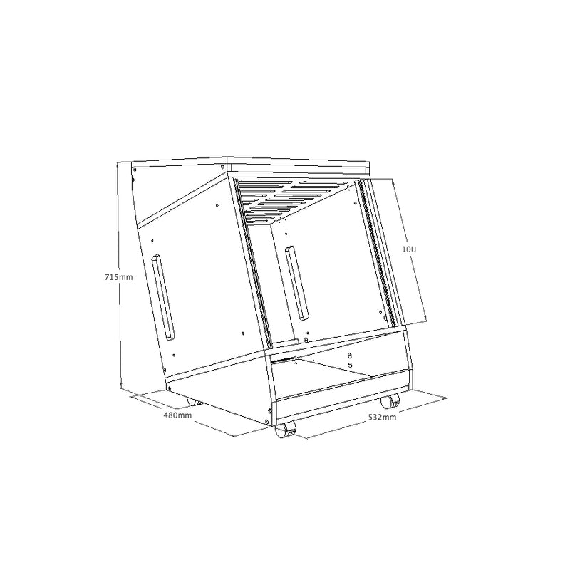 Sessiondesk Nivel Add-On for Alea Equipment Rack