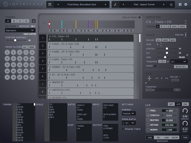 Infinitone 2 Revolutionary Dynamic Microtuning Software Synth