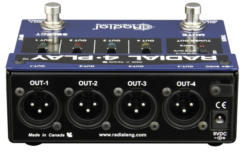 Radial Engineering 4-Play Active DI Box with Four Selectable Outputs
