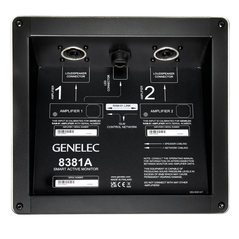 Genelec 8381A SAM™ Adaptive Point Source Main Monitor (White)