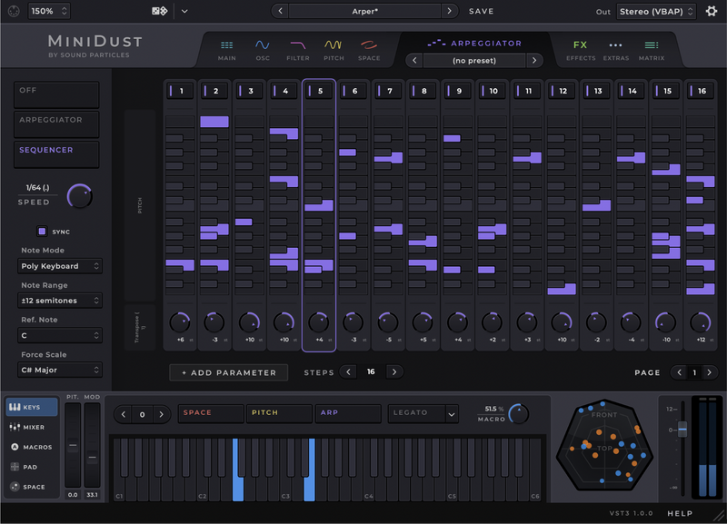 Sound Particles MiniDust Dual Oscillator Synthesizer