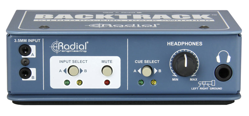 Radial Engineering Backtrack Stereo Backing Track Switcher