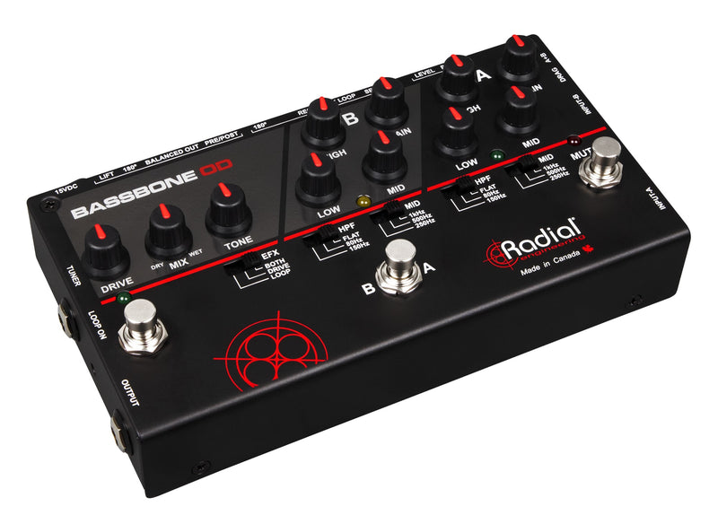 Radial Engineering Bassbone OD Bass Preamp & Overdrive