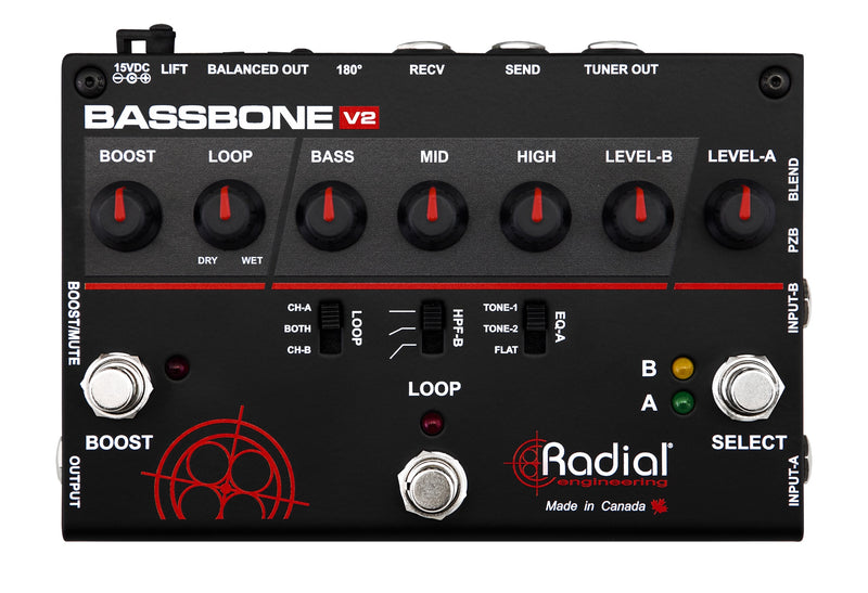 Radial Engineering Bassbone V2 Bass Preamp & Boost