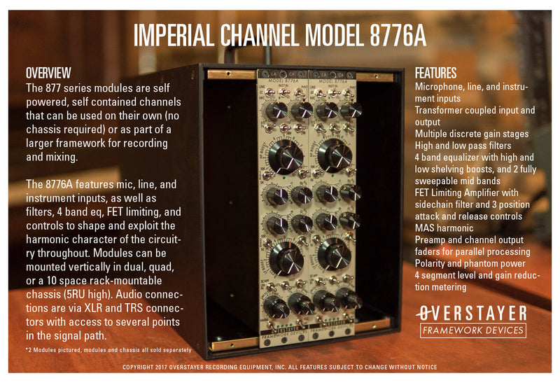 Overstayer 8776A Imperial Channel