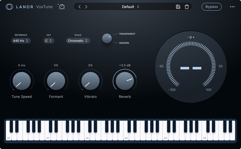 LANDR VoxTune Pitch Correction Plug-In