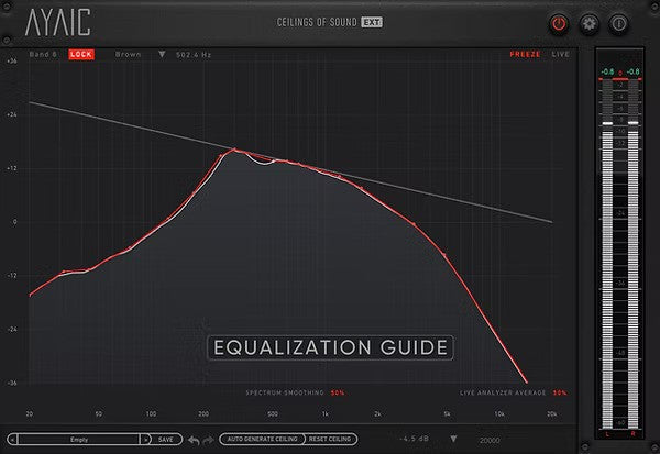 AyaicWare Ceilings of Sound Xtended EQ Plug-In