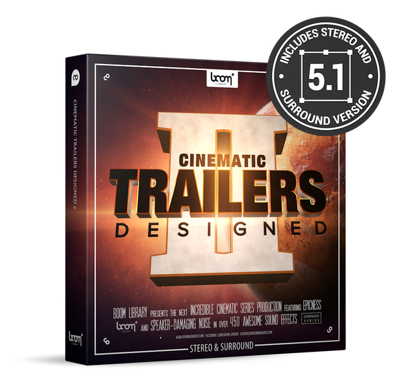BOOM Library Boom Cinematic Trailers Designed 2 - Stereo & Surround