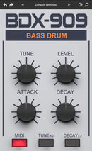 Rave Generation BDX-909 Kick Drum Plug-In