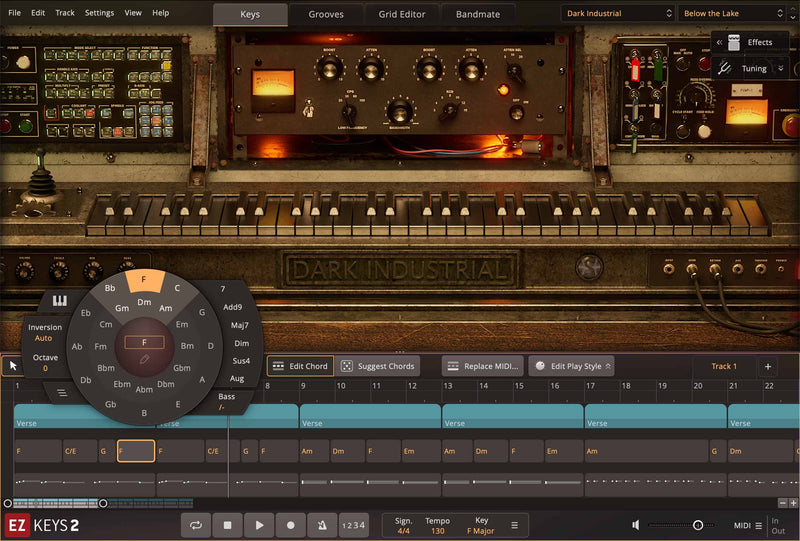 Toontrack EZ Keys Dark Industrial EKX Expansion