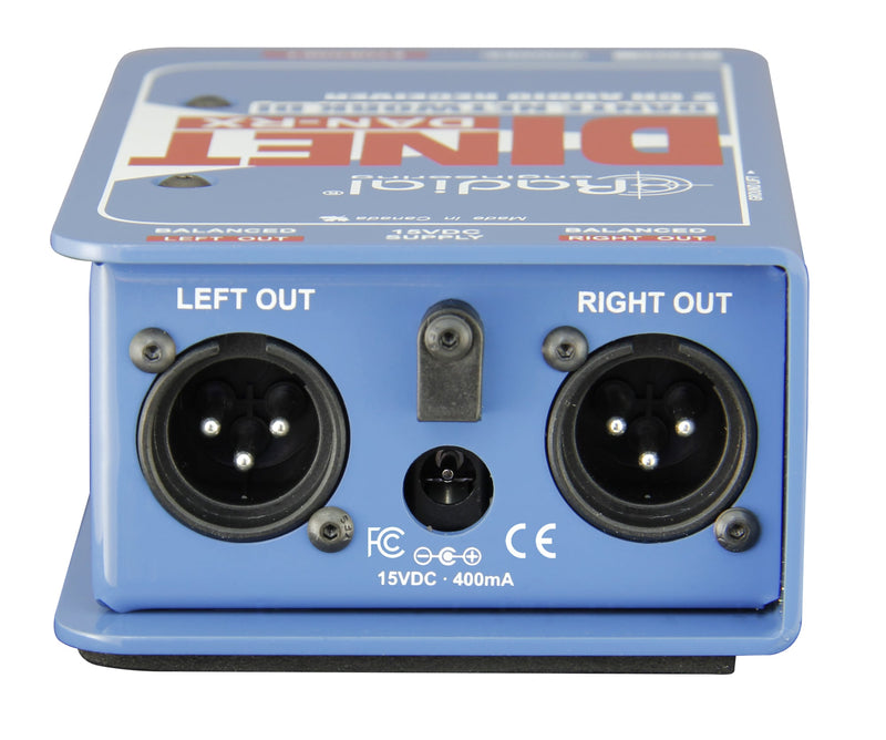 Radial Engineering DiNET DAN-RX 2-Channel Dante Network Receiver