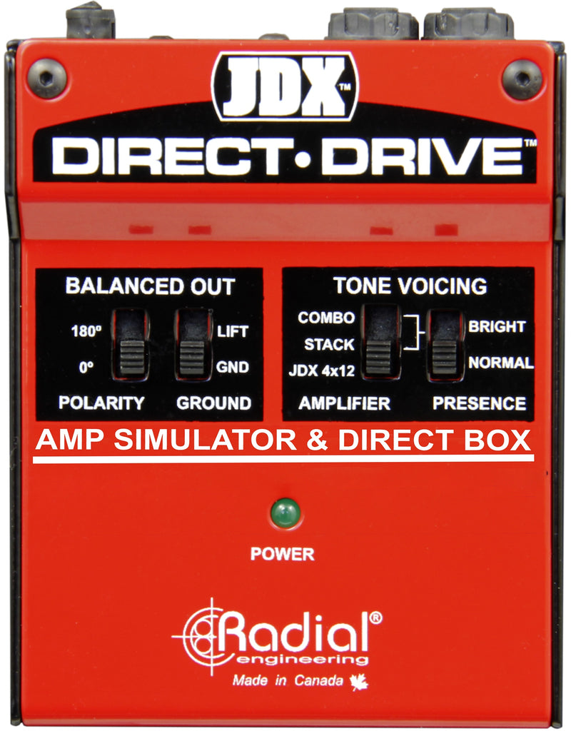 Radial Engineering JDX Direct-Drive Guitar Amp Simulator & DI Box