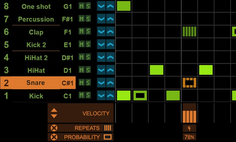 Reason Studios Drum Sequencer Reason Rack Extension
