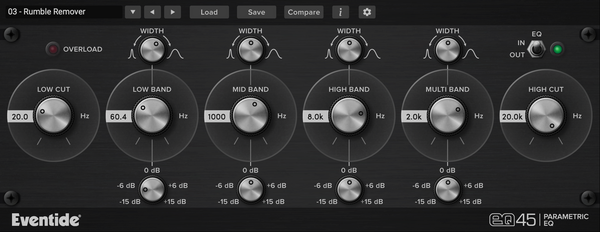 Eventide EQ45 Parametric EQ Plug-In