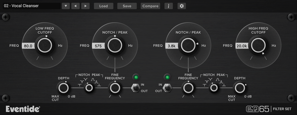 Eventide EQ65 Filter Set Plug-In