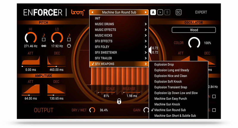 BOOM Library Boom Enforcer Sub Bass Plug-In