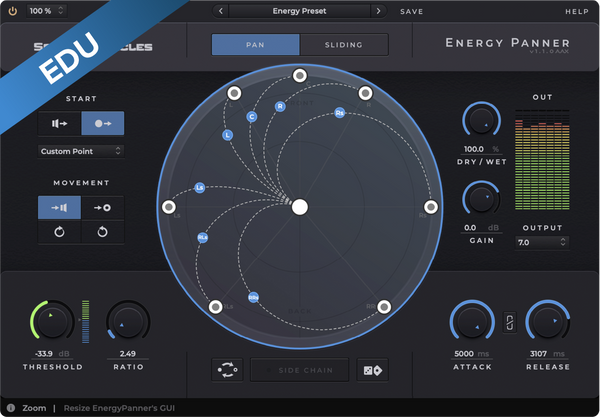 Sound Particles Energy Panner - EDU