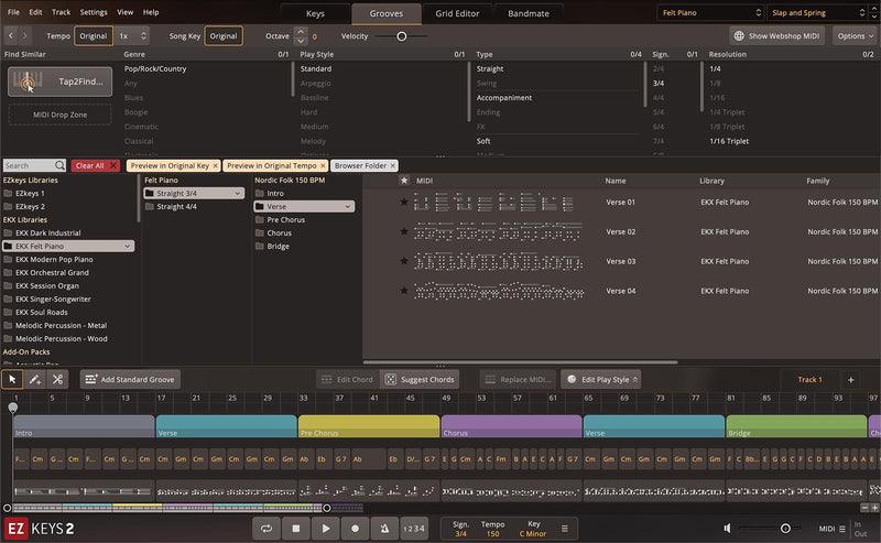 Toontrack EZ Keys Felt Piano EKX Expansion