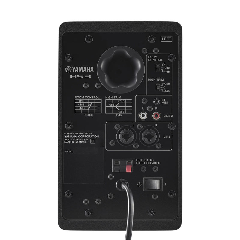 Yamaha HS3 Compact Active Studio Monitors, Black (Pair)