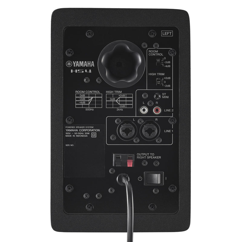 Yamaha HS4 Compact Active Studio Monitors, Black (Pair)