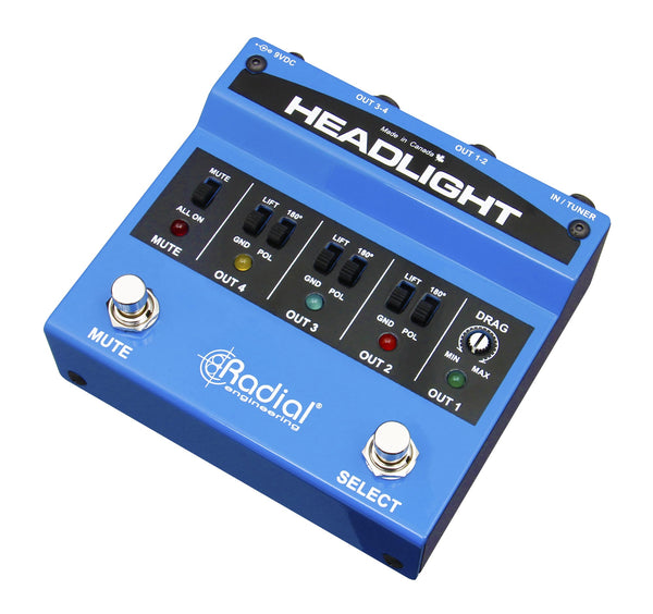 Radial Engineering Headlight Four Output Guitar Amp Selector