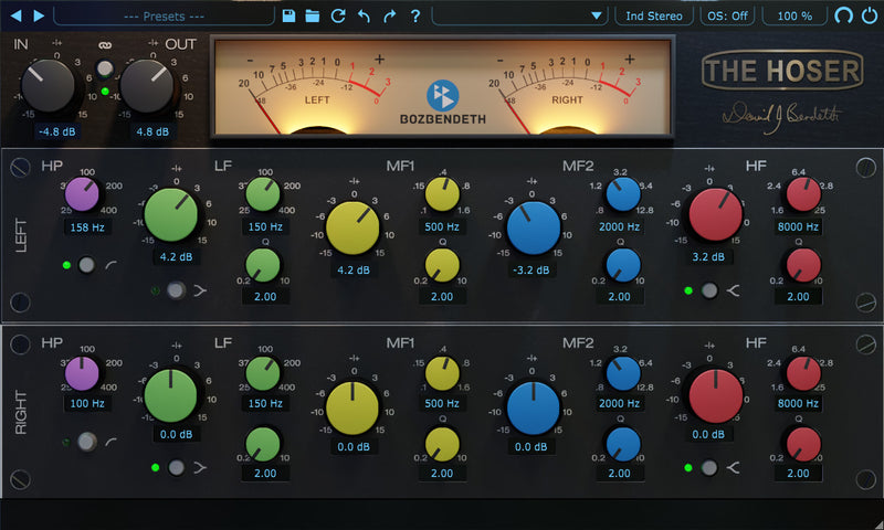 Boz Digital Boz David Bendeth Hoser XT & +10dB Bundle