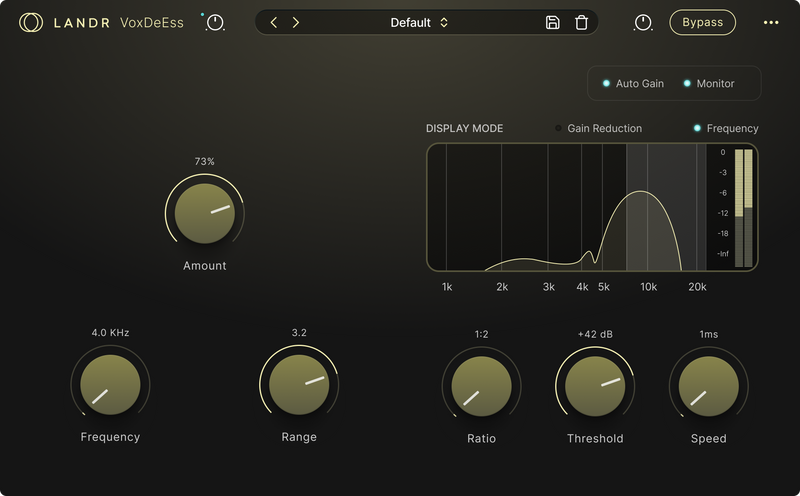 LANDR VoxDeEss De-Esser Plug-In