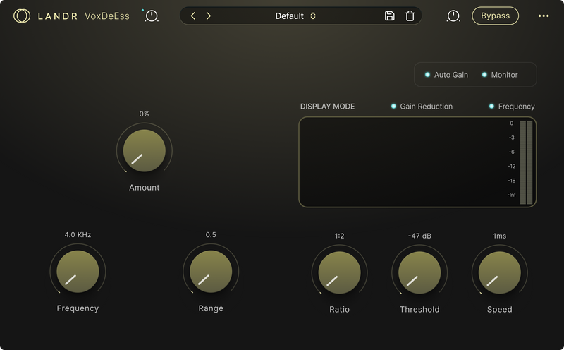 LANDR VoxDeEss De-Esser Plug-In