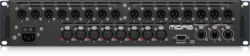 Midas DL154  8 In 16 Out Stage Box with 8 Midas Mic Pres
