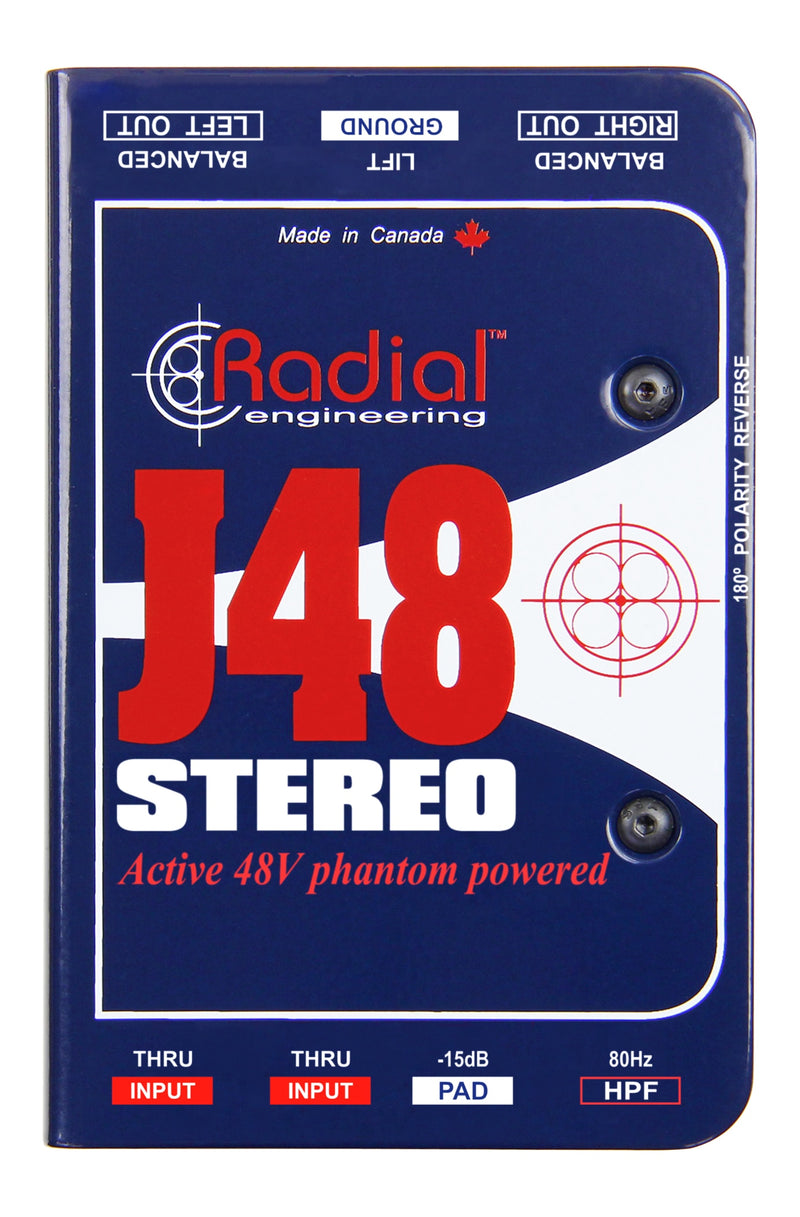 Radial Engineering J48 Stereo Active DI Box