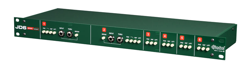 Radial Engineering JD6 Six-Channel Passive Direct Box