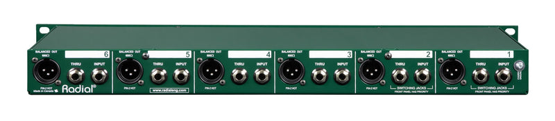 Radial Engineering JD6 Six-Channel Passive Direct Box