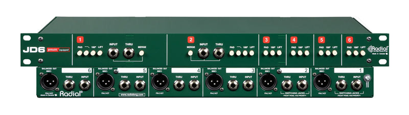 Radial Engineering JD6 Six-Channel Passive Direct Box