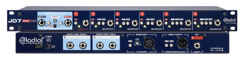 Radial Engineering JD7 Injector Guitar Distro & Splitter