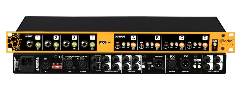 Radial Engineering JX44 V2 Guitar, Amp, & FX Signal Manager