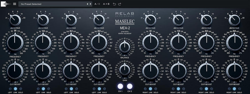 Relab Development Maselec MEA-2 Precision Stereo EQ Plug-In