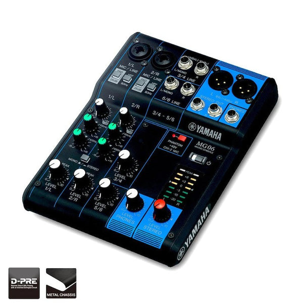 Yamaha MG06 6-Channel Mixing Desk