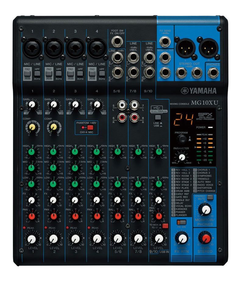 Yamaha MG10XU 10-Channel Mixing Desk