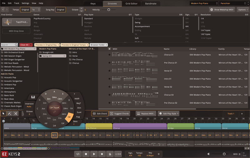 Toontrack EZ Keys Modern Pop Piano EKX Expansion