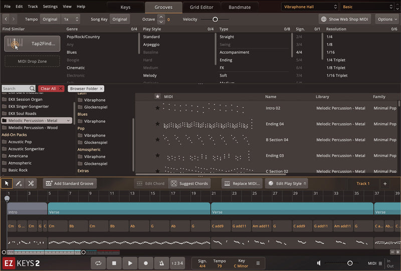 Toontrack EZ Keys Melodic Percussion - Metal EKX Expansion