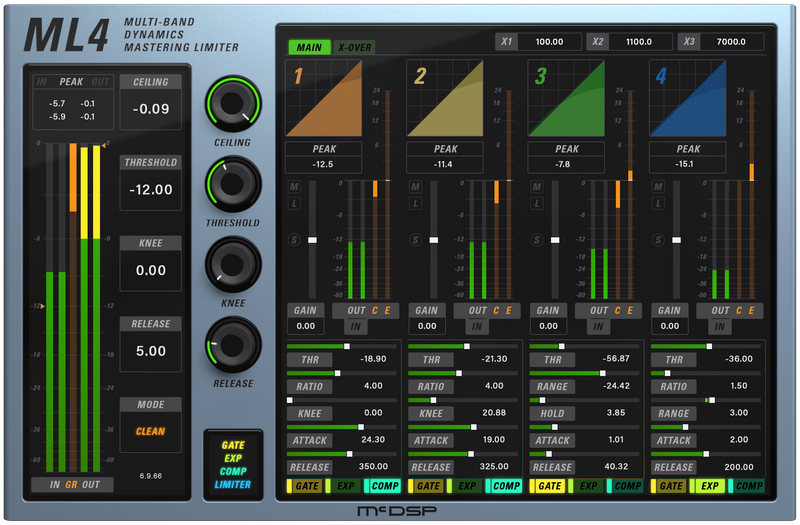 McDSP ML4000 Mastering Limiter Plug-In - Native v7