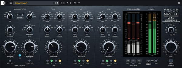Relab Development Maselec MLA-4 Triband Compressor/Expander Plug-In