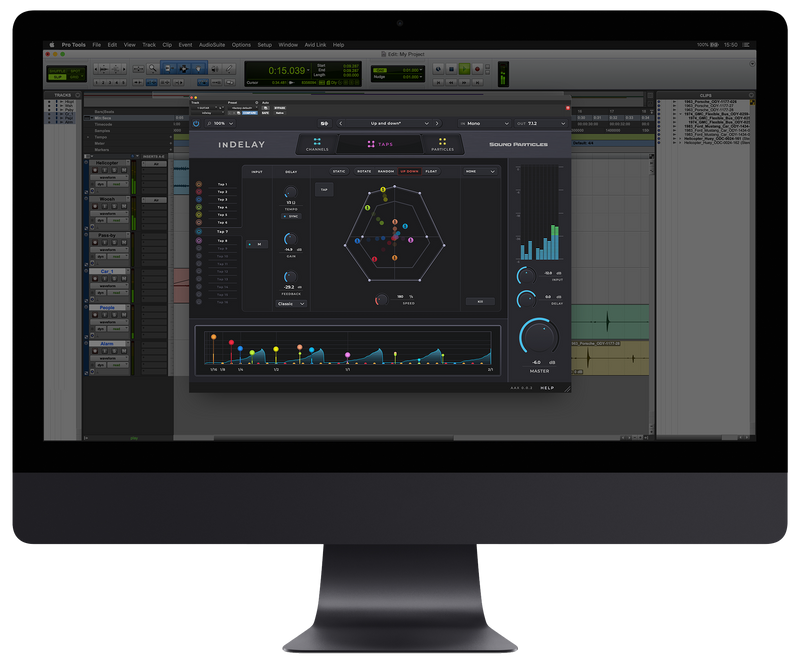 Sound Particles inDelay (Perpetual)