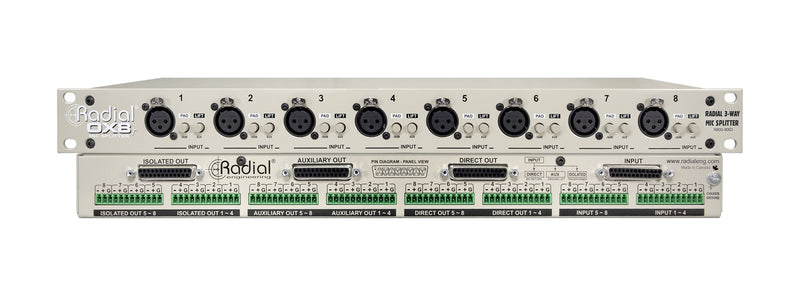 Radial Engineering OX8 8-Channel Mic Splitter